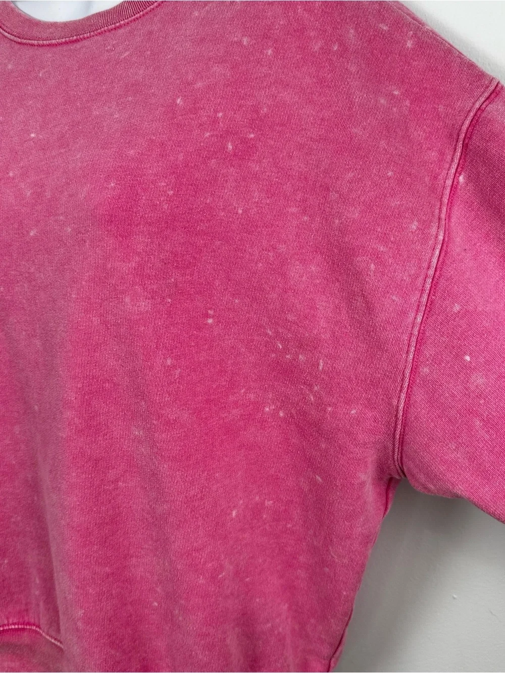 PINK Victoria's Secret Washed Pink Worn Look Oversized Crewneck Sweatshirt XS